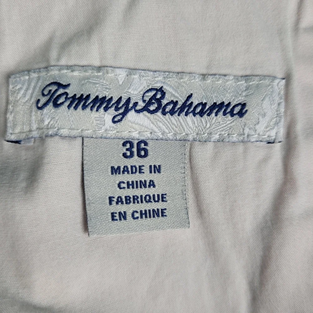 Tommy Bahama Boracay Shorts Mens 36 Pink Great Condition Cotton Tencel Chino - Picture 2 of 11
